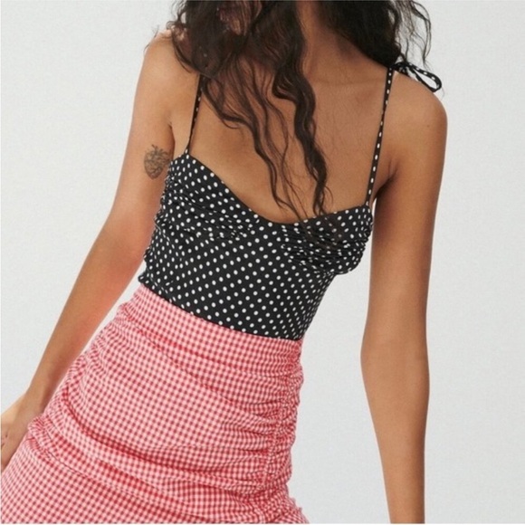 Zara Tops - NWT Zara polka dot bodysuit black S